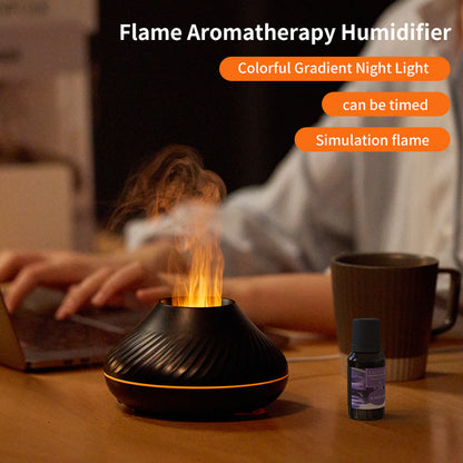 Flame Humidifier Fire Volcano Diffuser Flame