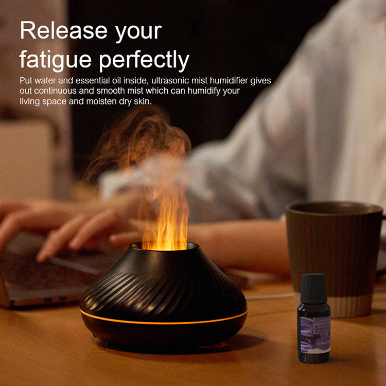 Flame Humidifier Fire Volcano Diffuser Flame